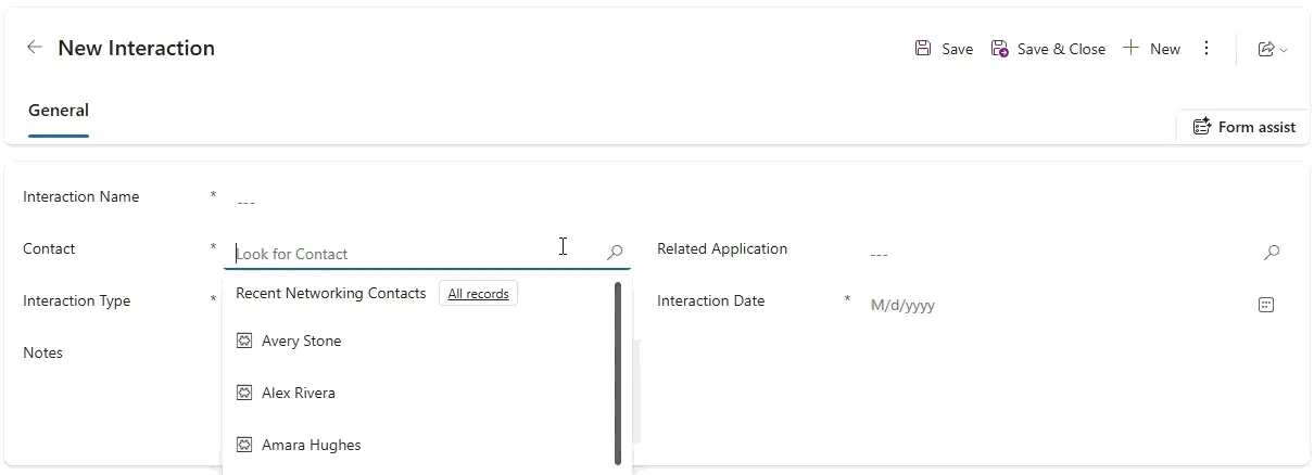 Model-Driven Application JS Handler